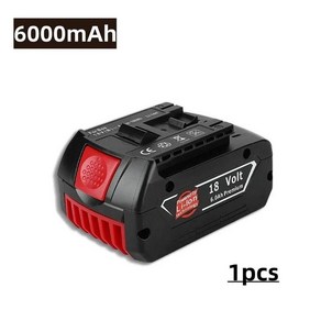 전기 드릴용 충전식 이온 충전기, 1PCS, 1개, 4. 6000mAh 1pcs