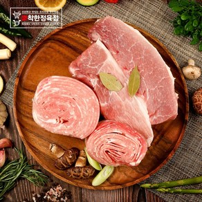 착한정육점 무항생제 한돈 제육 불고기용 뒷다리살 1kg, 1kg (수육용), 1개