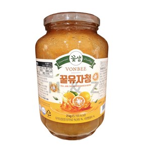 꽃샘 본비 꿀유자청 2kg, 1개, 1개입