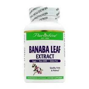 바나바 Banaba Leaf 60 Vegetaian Capsules, 1개, 60정