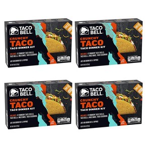 타코벨 크런치 타코 디너 키트 12입 4팩 Taco Bell Taco Dinne Kit, 251g, 4개