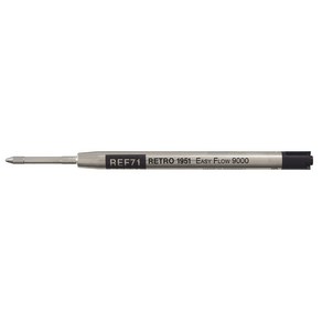 Reto 51 Refills Easy-Flow 9000 Black Ballpoint Pen - REF71 레트로 51 리필 이지 플로우 9000 블랙 볼펜 - REF71, 1개, 1개 Reto 51 Refills Easy-Flow