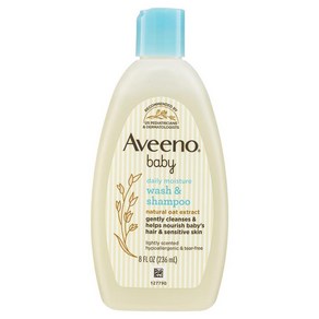 뉴질랜드 아비노 Aveeno 데일리 모이스처 베이비 워시 샴푸, 236ml 1개, 1개, 236ml