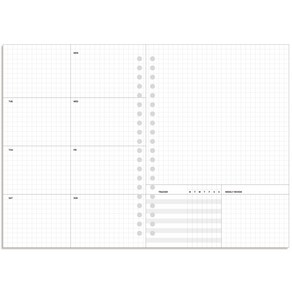 데이스테이션 A5 20공 바인더 주간속지 위클리 플래너