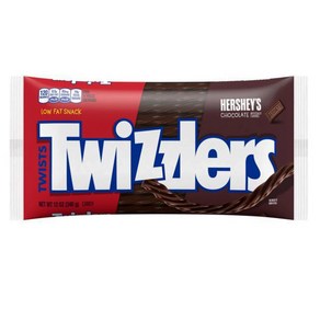 트위즐러 트위스트 허쉬 초콜렛 젤리 340g Twizzlers Chocolate Twists Chewy Candy