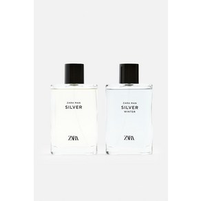 [국내배송]자라 ZARA SILVER + WINTER 오드 뚜왈렛 2 x 90ML (3.04 FL OZ) 남자 향수 754042, 2개