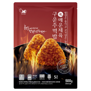 [헬스앤뷰티] 매운제육 구운주먹밥 (1팩 5개입), 500g, 1개
