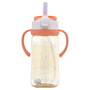 [100%국내제조]하이비 PPSU 원터치 빨대컵(빨대2종포함), 270ml, 1개, 목화 코랄
