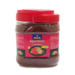 아쿠아마스터 플라워혼 먹이 [600+10g] 펠렛사료 혼사료 플라워혼사료 사료, 610g, 1개