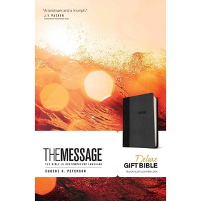 (영문도서) The Message: The Bible in Contempoay Language Black/Slate Leathe-Look, Navpess Pub Goup