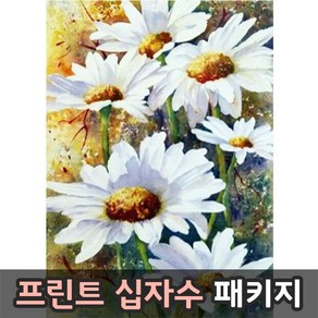 더스티치 프린트십자수 패키지, 1개, 02_풍경/꽃-170602