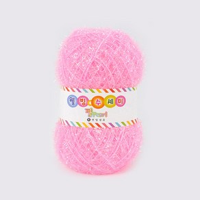 [앵콜스] (10+1) 웰빙 펄 수세미 80g 뜨개실 날개사, 02.펄분홍(80g), 1개