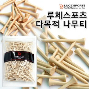 루체골프 다목적 나무티 원목티 골프티 (300개입), 300개