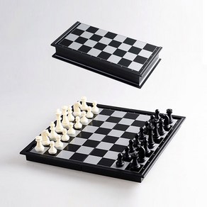 럭키유통 휴대용 자석 체스 접이식 체스게임, 휴대용접이식체스, 1개
