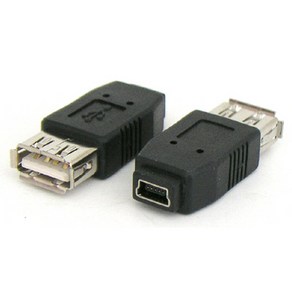 ASG2379 USB 젠더 미니 5핀 USB A F Mini 5핀 B 타입 F, 1개