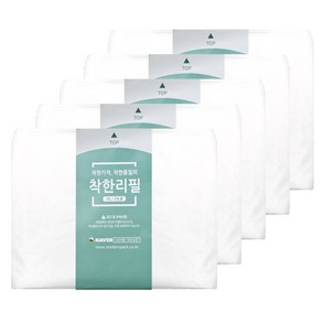 착한리필 산화생분해 16 20리터용 리필봉투 5매 매직캔 호환, 5개, 20L