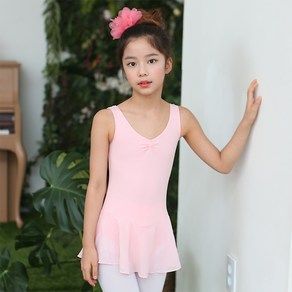 국산 베이직 민소매 쉬폰발레복