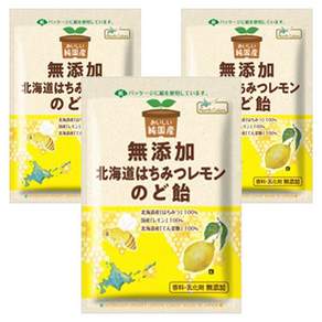 노스컬러즈 홋카이도 허니 레몬 목캔디, 3개, 57g