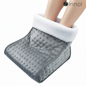 이놀 극세사 양모 풋워머 3단 발난로 발온열기, EW037, 그레이