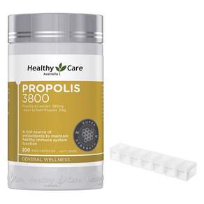 헬시케어 프로폴리스 드라이 엑스트렉트 3800mg 소프트캡슐 + ITS NEATS 7칸 약통, 1개, 200정
