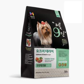 목우촌 펫9단 강아지 가수분해 요크셔테리어전용 전견용 저알러지 맞춤사료 1.8kg (유통기한 25.09.03), 닭, 1개