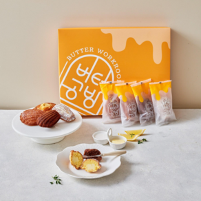 [버터공방] 마들렌 4종세트(1상자/12입) 수제마들렌, 360g, 2개, 2.[1&1]글라세 2상자
