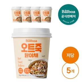 발보아 저당 고단백 오트밀 죽 닭야채, 40g × 5개, 5개, 40g