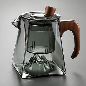 투명 티포트, 스모크 그레이, 1개, 440ml