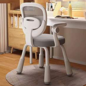 하루꿈 높이조절 의자 공부용 책상 바퀴없는 허리편한 학생 의자, 그레이
