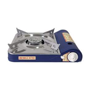 캡스톤 버너 국내산 고화력 휴대용가스렌지 스마일 900, 빈티지블루, 1개