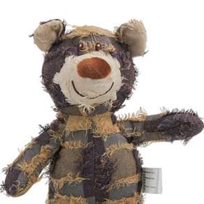 제이와이 소리나는 곰캐릭터 애견 장난감 주의! 너무 좋아할수있어요, 갈색 곰, 1개