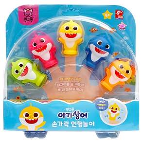 핑크퐁 아기상어 손가락인형 놀이 색상 노랑, 1개