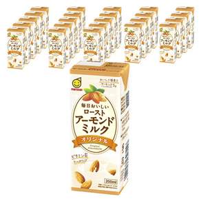 마루산 매일 맛있는 로스트 아몬드 밀크 오리지널, 24개, 200ml