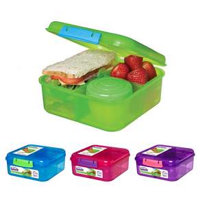 아트박스/시스테마 [시스테마] 벤토 큐브 런치박스 도시락통 1.25L 블루, 1개