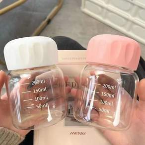 신기한물병 물컵 텀블러 휴대용 미니 인스 스타일 화이트 원-300ml, 1개, 300ml, 미니컵-화이트핑크 2팩