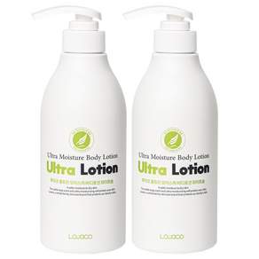 루아코 울트라 모이스처 밸런스 72h 보습 지속 온가족 고보습 바디로션 비누향, 2개, 500ml