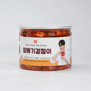 셰프애찬 국산 알배기 배추 겉절이, 1kg, 1개