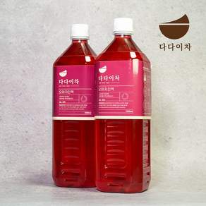 다다이차 바른 진한 무설탕 오미자차 오미자원액 진액, 1개, 1개입, 1000g