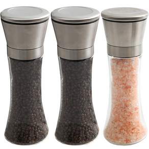 파쿠젠 2+1 스텐304 소금 후추 그라인더 깨갈이 180ml 3p세트, 3개
