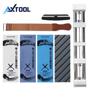 AXTOOL S급 장인 숫돌 1000방 3000방 5000방+프리미엄 숫돌 받침대 평탄화 숫돌 7종 세트, 1개