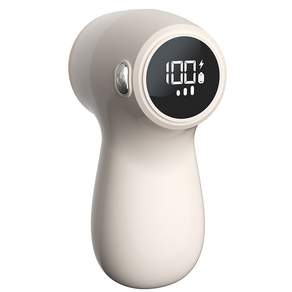 lint remover스마트 디지털 6 블레이드 무선 볼 제거기 방울 트리머 보풀제거기, 베이지