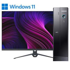 삼성 슬림 컴퓨터 본체 + 신품 LED모니터 세트 신품SSD240G 업무용 학원용 가정용 지포스 HDMI지원 윈도우10, 27인치포함, 05. i5-4570/8G/240G+500G/GT520