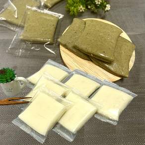 (이든미) 무설탕 절편떡 백1kg+쑥1kg 굳지않는 떡 개별포장, 1kg, 1세트, 무설탕 백+ 쑥
