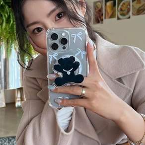 168cm 맥세이프 투명 그립톡 스마트톡 베어, 1개
