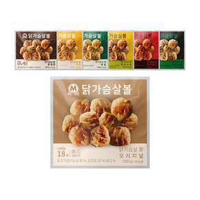 미트리 닭가슴살 볼 7종 혼합 7팩 (1세트), 100g, 7개