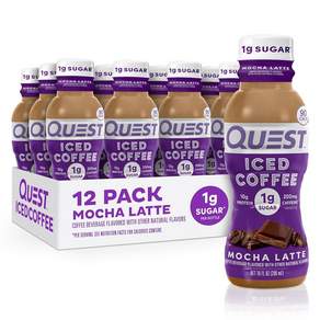 퀘스트뉴트리션 아이스드 커피 모카 라테, 296ml, 12개