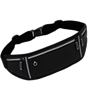 GYM BAG 초경량 고급형 방수 러닝 벨트 블랙, BLACK, 1개