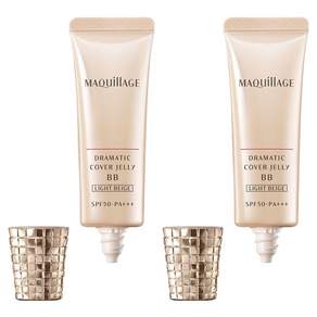 MAQuillAGE 마끼아쥬 드라마틱 커버 젤리 BB, 2개, 30g, 라이트 베이지