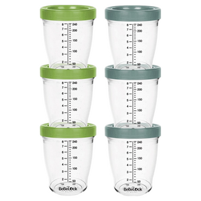 [베베락] 포네르 트라이탄 이유식용기 240ml (3+3개입), 포네르240ml(올리브3P블루그레이3P), 6개