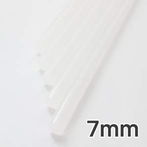 JSS&D 글루건심 투명 7mm 핫멜트 글루스틱, 10개